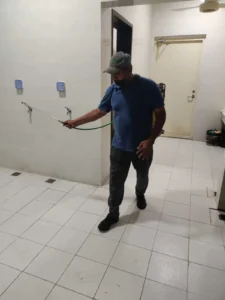 fumigation in bathroom